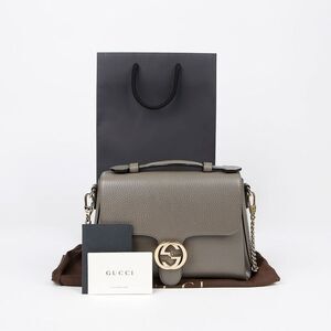 Interlocking Top Handle Tote Shoulder Bag